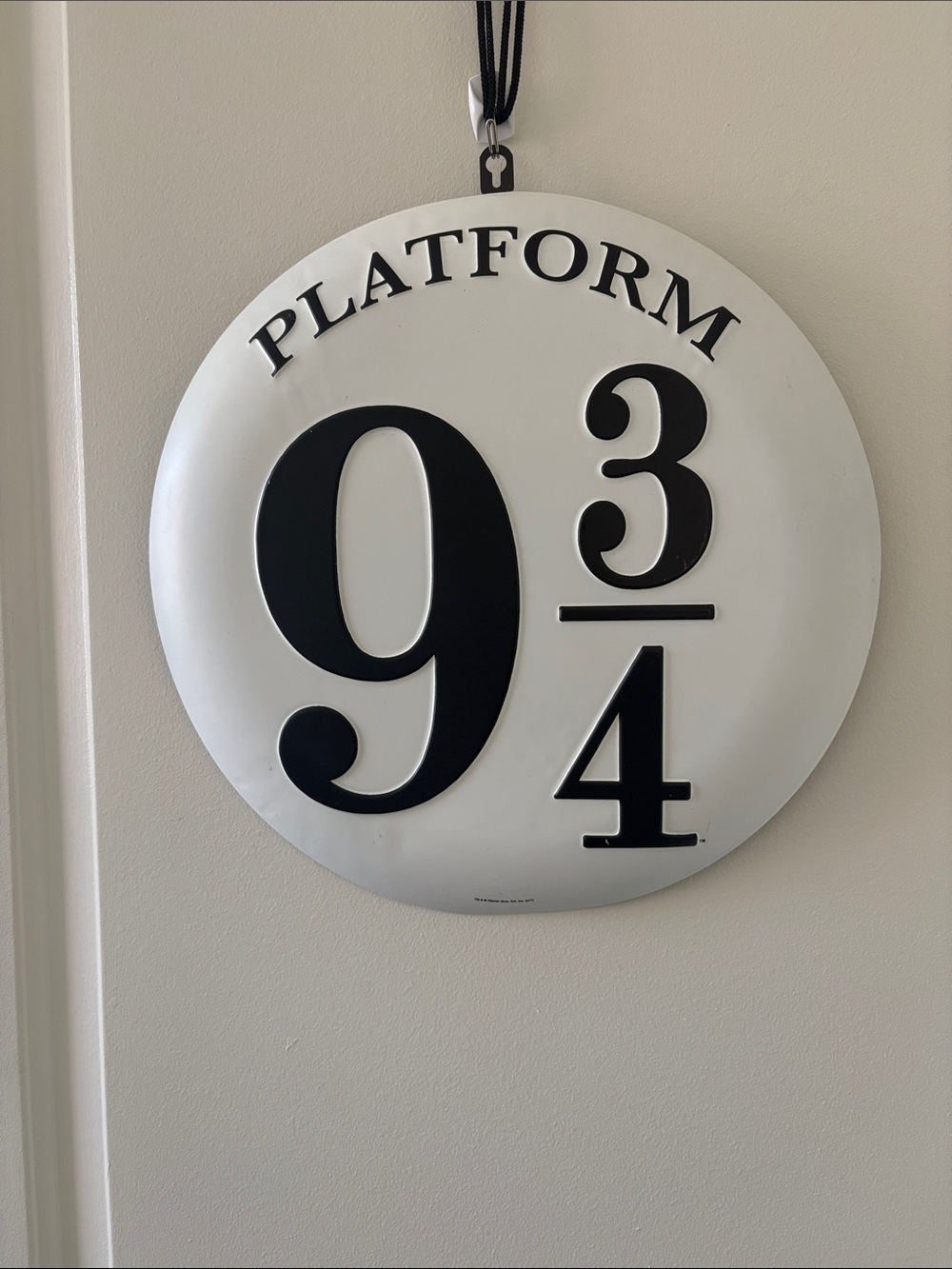 Platform 9 3/4 Wall Plaque - Harry Potter